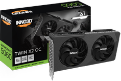 INNO3D GeForce RTX 5060 8GB Twin X2 OC V2, 3x DisplayPort 2.1b, 1x HDMI 2.1b, 550W