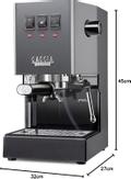 Gaggia Classic Evo E24 grey RI9481/16 espressomaskin (886948116010)