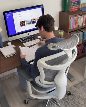 Sihoo C300 Pro ergonomisk kontorstol hvit - 5 års garanti (SH-C300-PRO-M102)