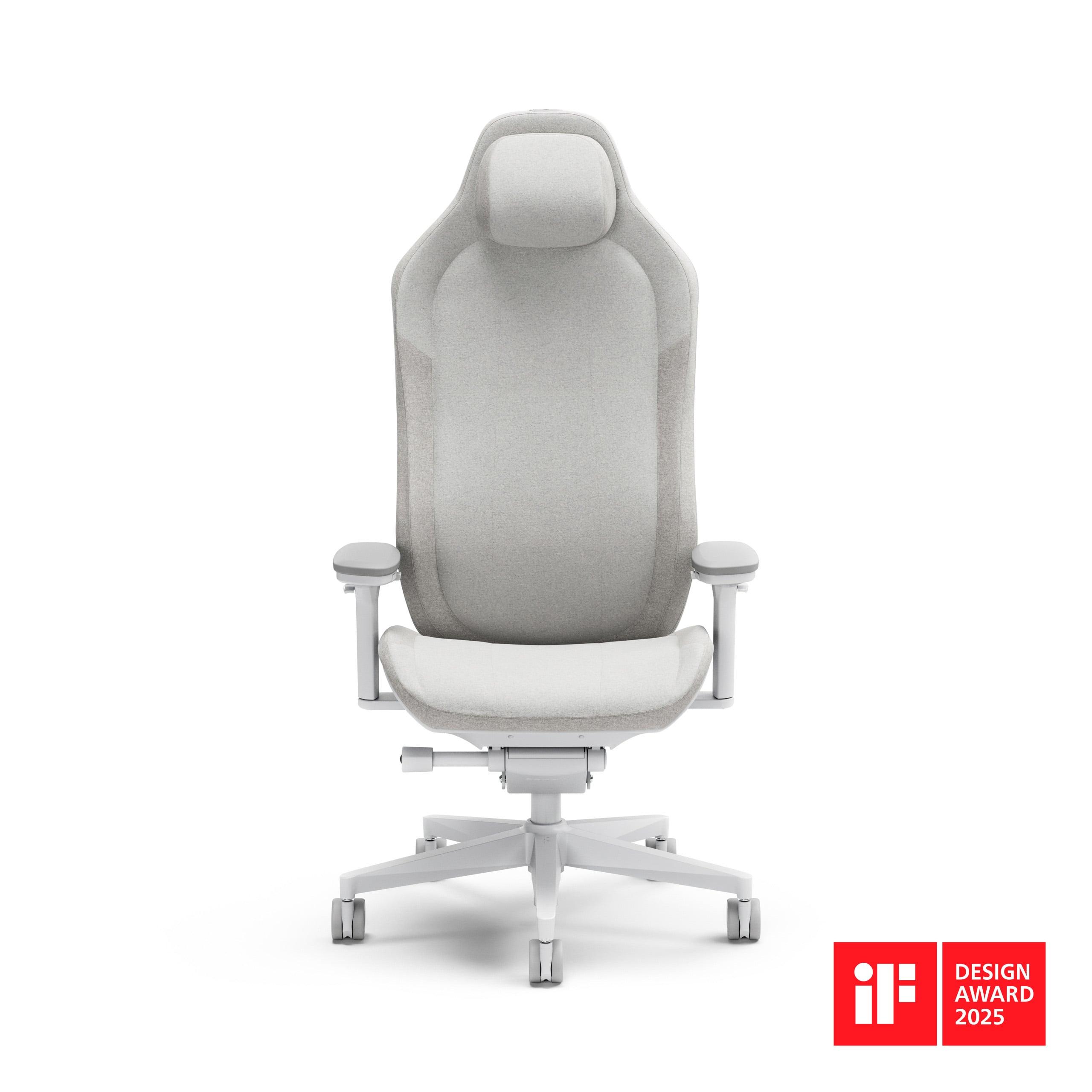 Refine Fabric Light gamingstol (lys grå)