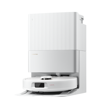 Roborock Qrevo 5AE robotstøvsuger - hvit automatisk tømmestasjon (QRSP02-00)