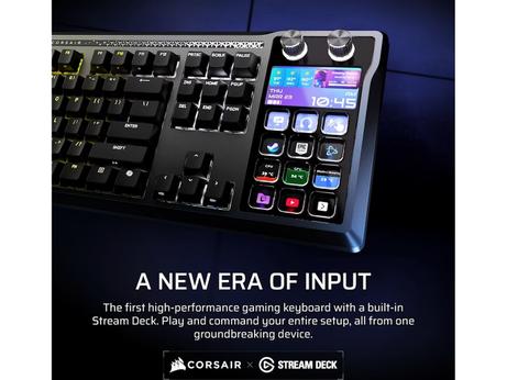 Corsair Galleon 100 SD gamingtastatur innebygd Stream Deck, RGB LED, Corsair MLX Pulse, nordisk layout (CH-912A31I-ND)