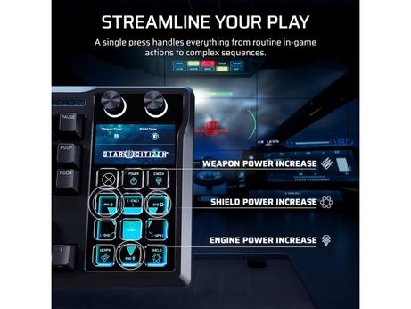 Corsair Galleon 100 SD gamingtastatur innebygd Stream Deck, RGB LED, Corsair MLX Pulse, nordisk layout (CH-912A31I-ND)