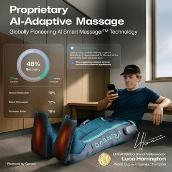 Urevo AI-Powered Wireless recovery boots kompresjonsstøvler (UCRM003)