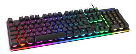 Deltaco Gaming DK220 Membrane RGB Keyboard, 25-anti-ghosting keys, black (GAM-021-RGB)