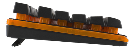 Deltaco Gaming DK210 Membrane Orange Keyboard, 25-anti-ghosting keys, black (GAM-021)