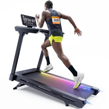 Urevo CyberMega tredemølle for maratonløpere 20km/t - 13.8" berøringsskjerm (URTM042)