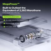 Urevo CyberMega tredemølle for maratonløpere 20km/t - 13.8" berøringsskjerm (URTM042)