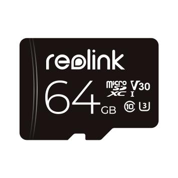 Reolink 64GB microSD-kort for overvåkningskameraer UHS-I, U3, V30, A2, inkludert SD-adapter