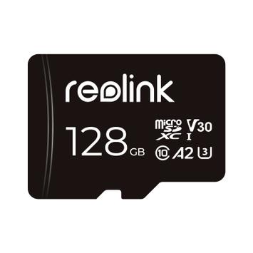 Reolink 128GB microSD-kort for overvåkningskameraer UHS-I, U3, V30, A2, inkludert SD-adapter
