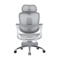 Sihoo C300 Pro V2 - hvit ergonomisk kontorstol med fotstøtte - 5 års garanti
