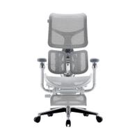 Sihoo S300 ergonomisk kontorstol hvit med fotstøtte - 5 års garanti