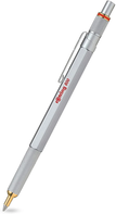 rOtring 800 Retractable Ballpoint Pen Medium Point, Silver