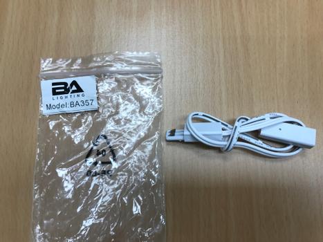 BA Connector wire, 300mm, hvit (BA357)