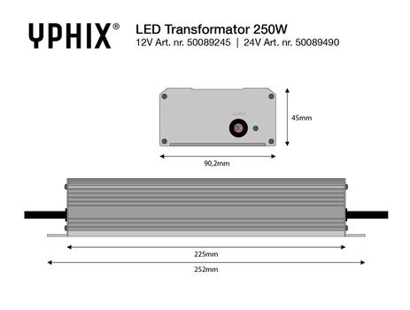 BA Driver Yphix LED Strips 250W (BA14107-50089490-250W-24V)