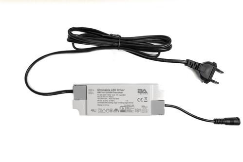 BA Dimbar driver 25-35W, med kabel og plugg (BA17001-45W-Triacdriver)
