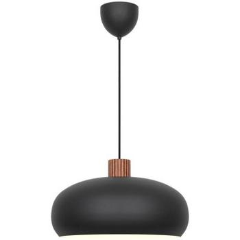 BA Pendel Lampe Metall og Tre Svart (253711)