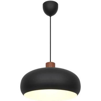 BA Pendel Lampe Metall og Tre Svart (253711)