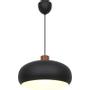 BA Pendel Lampe Metall og Tre Svart (253711)