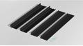 BA Ramme til panel 60x60- Sort (BA19613-LL24428-0-6060-Sort-ramme)