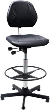 Global Arbetsstol Komfort, hög med fotring (5210101)