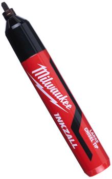 Milwaukee Mejselspetsmarkör Inkzall bred spets, svart (4932471555)