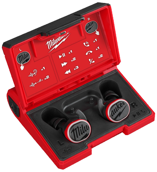 Milwaukee USB-Laddninsbara trådlösa hörselskydd med Bluetooth® (4933478750)