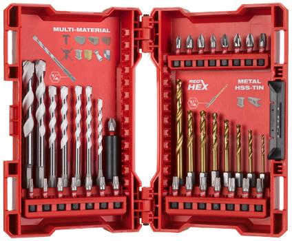 Milwaukee Universalborrsats 39 delar, Multi-material & Metal HSS-Tin (4932479853)