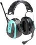 3M Peltor WS Alert XP+ headset, turkos kåpor, hjässbygel