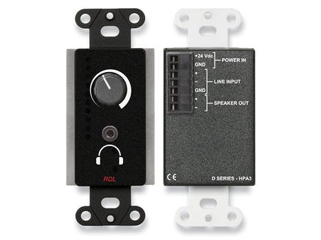 RDL RDL 3.5 Watt Audio Power and Headphone Amplifier - Black (DB-HPA3)