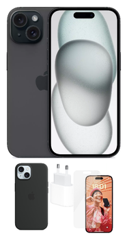 itm8 Pakke m. IPhone 15 sort, 128GB (Iphone15_128_pakke)