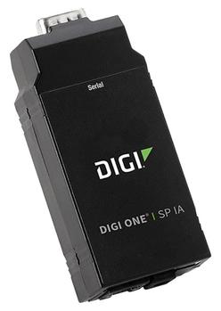 DIGI Digi One SP IA 1 port RS-232/ 422/ 485 DB-9 Serial to Ethernet Device Server with Din Rail Kit Worldwi (70001999)