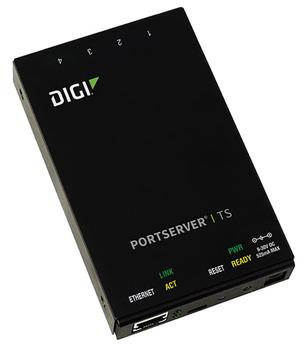 Digi Digi PortServer TS 4 port RS-232 RJ-45 Serial to Ethernet Device Server, 9-30VDC includes 12V/.5A Wa (70002045)