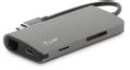 LMP LMP USB-C mini dock HDMI/Ethernet/SD/3xUSB/USB-C Grey
